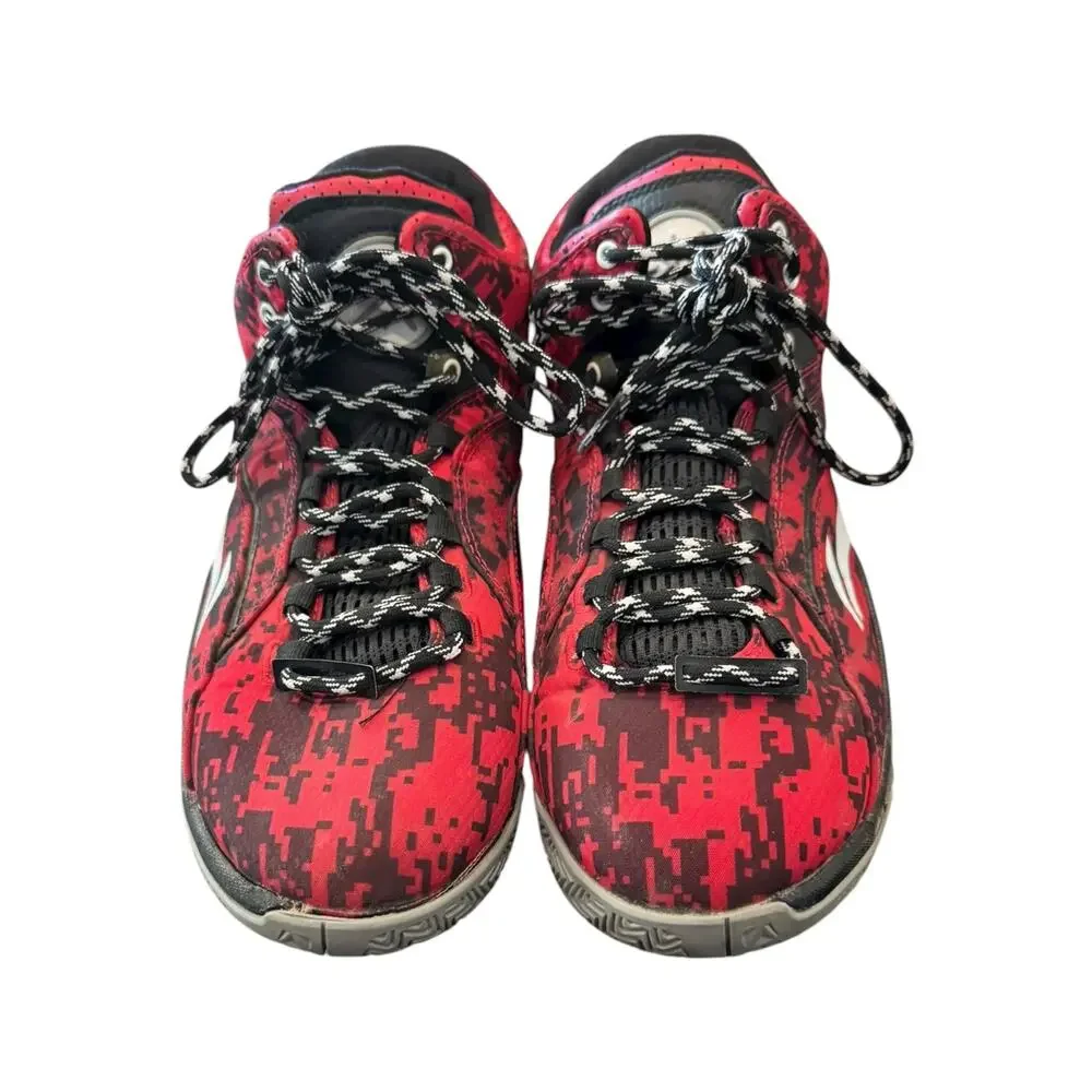 Li-Ning ABPK011-3 Red Black High Top Basketball Shoes Men’s 10